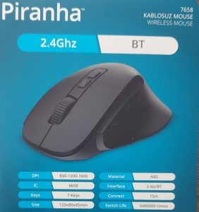 Bluetooth Mause Piranha 7658 model A101