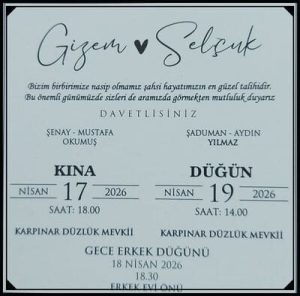 Gizem Okumuş & Selçuk Yılmaz Düğünü